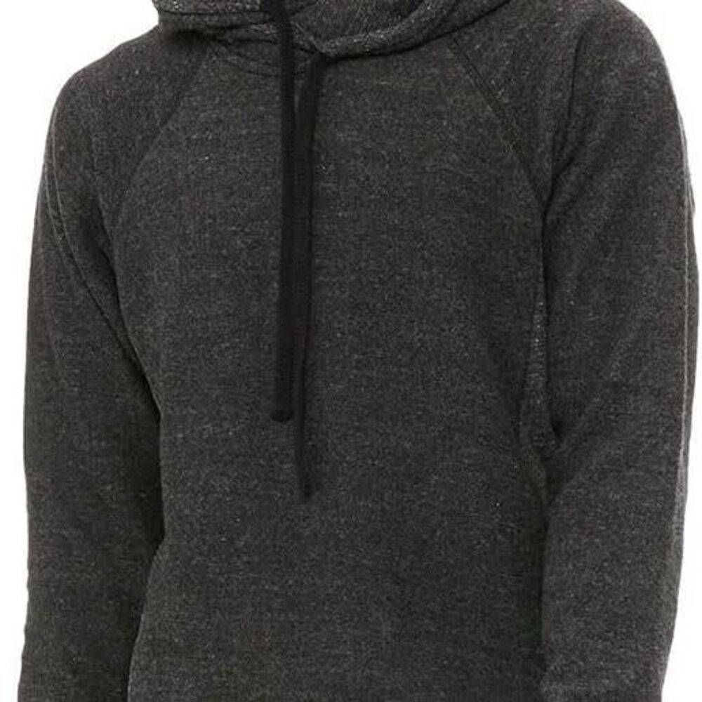 Alo Yoga The Triumph Hoodie in Charcoal Black Tri-Blend